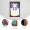Flash Furniture Banks 24x36 Jersey Display Case with Solid Pine Wood Frame, UV Treated Acrylic Window, Velvet Backing Board, and Anti-Theft Lock in Mahogany HMHD-23M099YBN-MHG-2436-GG - alternate 5